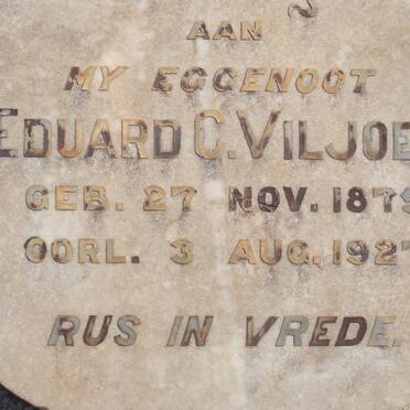 VILJOEN Eduard C. 1875-1927