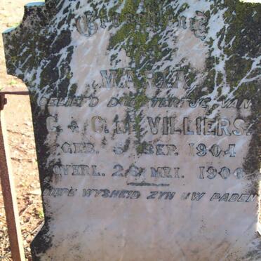 VILLIERS Maria, de  1904-1906