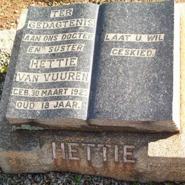 VUUREN Hettie, van 1923-