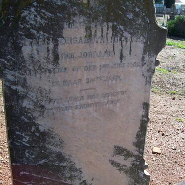 VILJOEN Maria Elisabeth nee JORDAAN -1902