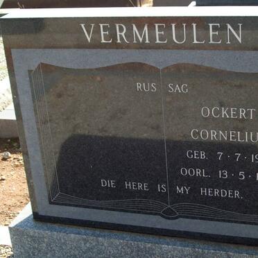 VERMEULEN Ockert Cornelius 1916-1975