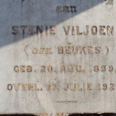 VILJOEN Stenie nee BEUKES 1859-1926