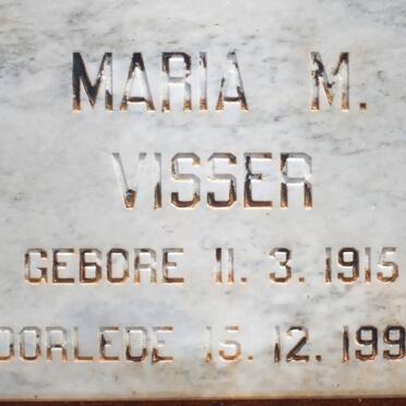VISSER Maria M. 1915-1992
