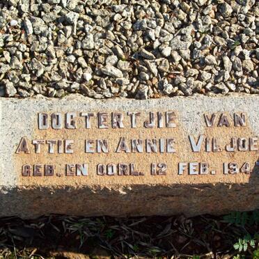 VILJOEN dogtertjie 1947-1947