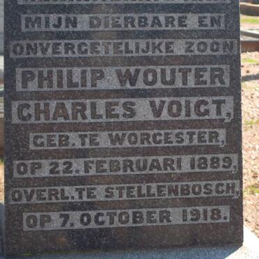 VOIGT Philip Wouter 1889-1918