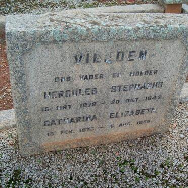 VILJOEN Hercules Stephanus 1878-1942 &amp; Catharina Elizabeth 1876-1956