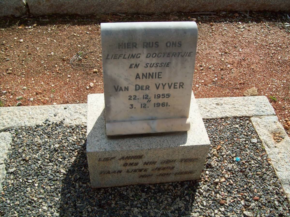 VYVER Annie, van der 1955-1961