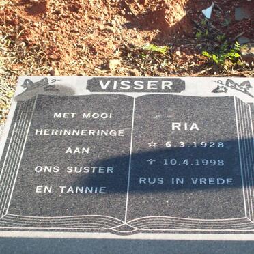 VISSER Ria 1928-1998