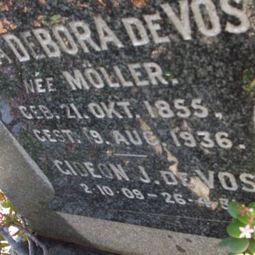 VOS Anna Debora, de nee MOLLER 1855-1936 :: DE VOS Gideon J. 1909-1931