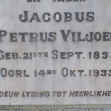 VILJOEN Jacobus Petrus 1858-1933
