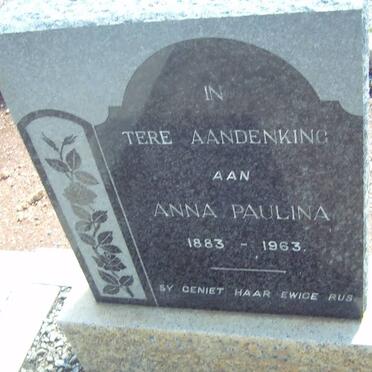 VOS Anna Paulina, de 1883-1963