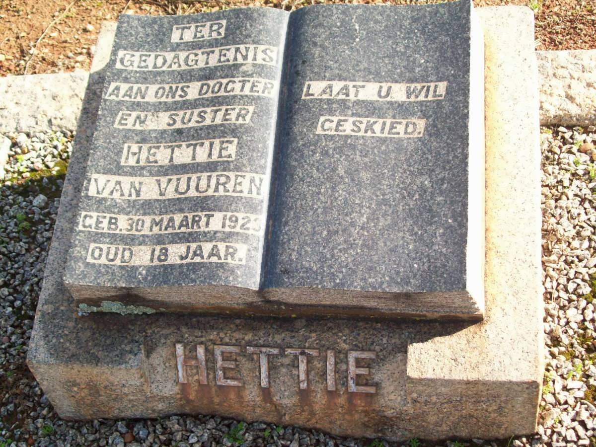 VUUREN Hettie, van 1923-