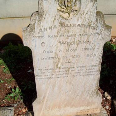 WIEHAHN Anna Elizabeth 1835-1905