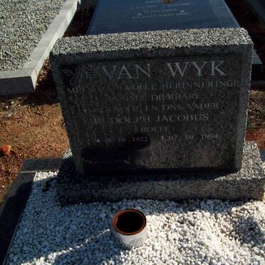 WYK Rudolph Jacobus, van 1922-1994