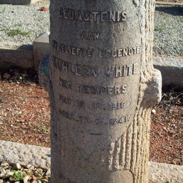 WHITE Kathleen nee REINDERS 1916-1941