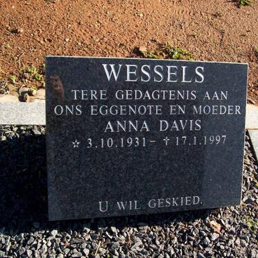 WESSELS Anna Davis 1931-1997
