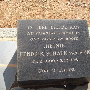 WYK Hendrik Schalk, van 1899-1961
