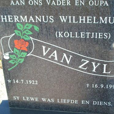 ZYL Hermanus Wilhelmus, van 1922-1998