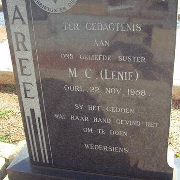 ? [M]AREE M.C. -1958