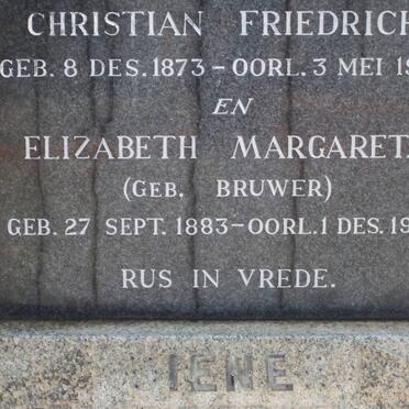 ? IENEN Christian Friedrich 1873-1957 &amp; Elizabeth Margareta BRUWER 1883-1936