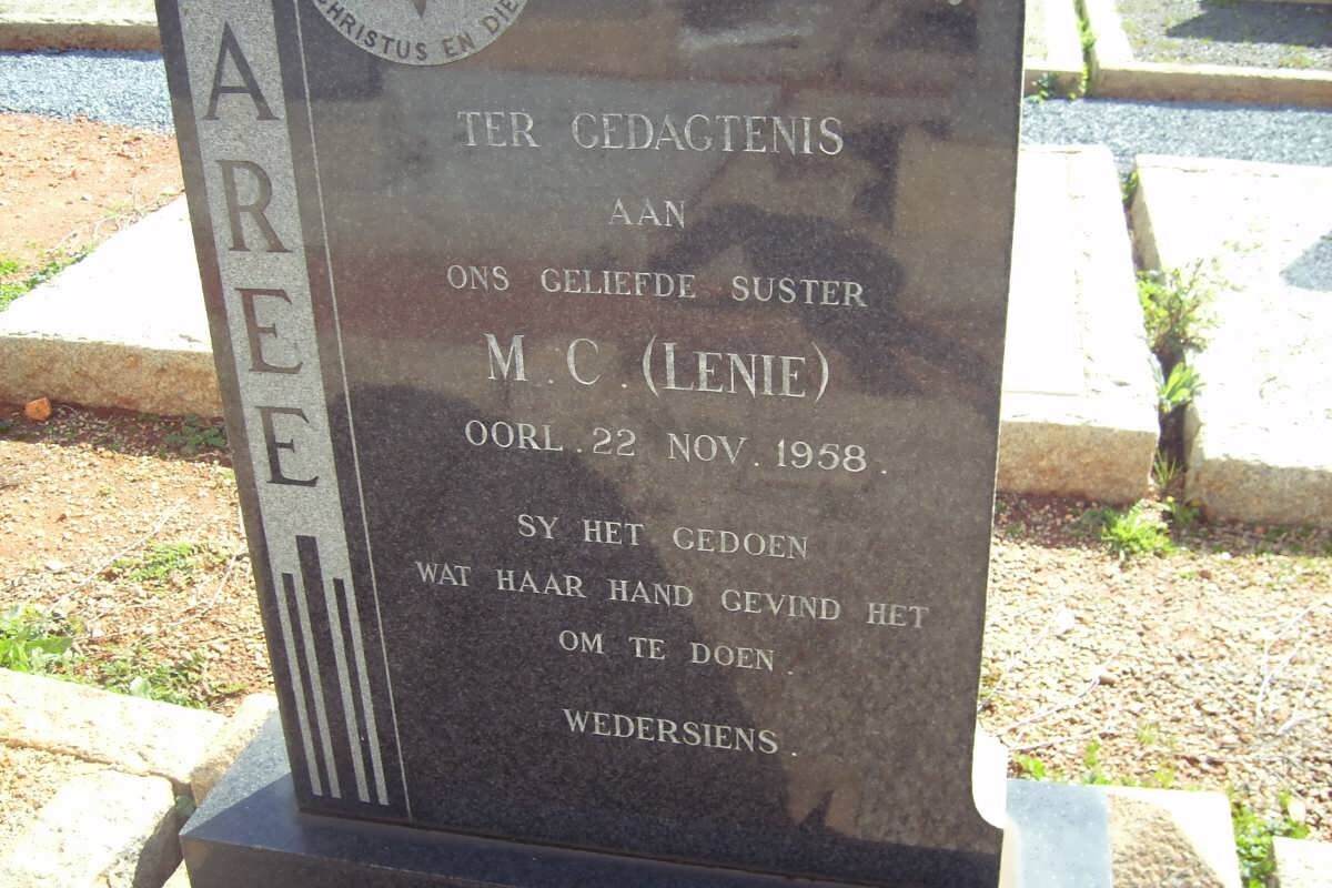 ? [M]AREE M.C. -1958