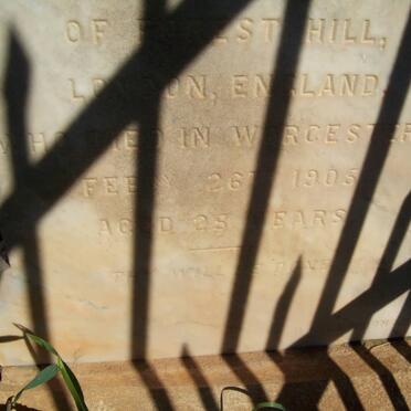 ? Archibald William James -1905