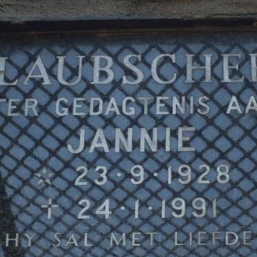 LAUBSCHER Jannie 1928-1991