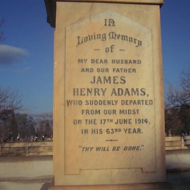 ADAMS James Henry -1914