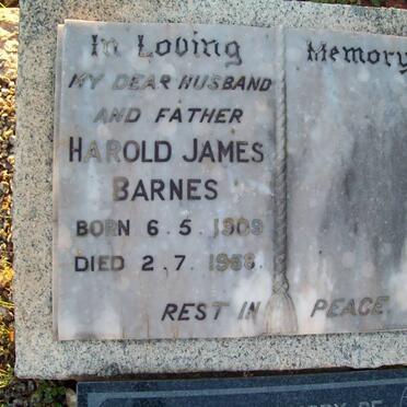 BARNES Harold James 1909-1958