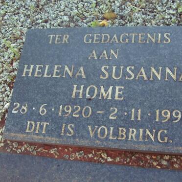 HOME Helena Susanna 1920-1990