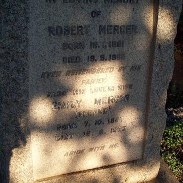 MERCER Robert 1881-1965 &amp; Emily SHEARD 1887-1973