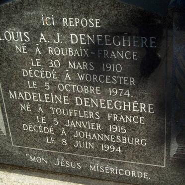 DENEEGHERE Louis A.J. 1910-1974 &amp; Madeleine 1915-1994