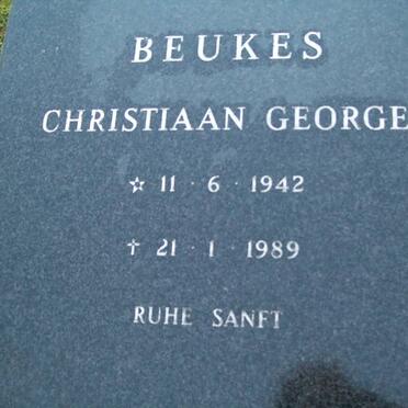 BEUKES Christiaan George 1942-1989