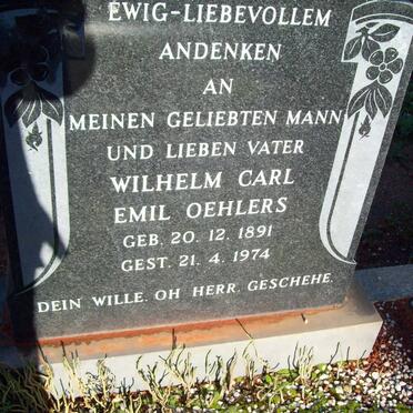 OEHLERS Wilhelm Carl Emil 1891-1974
