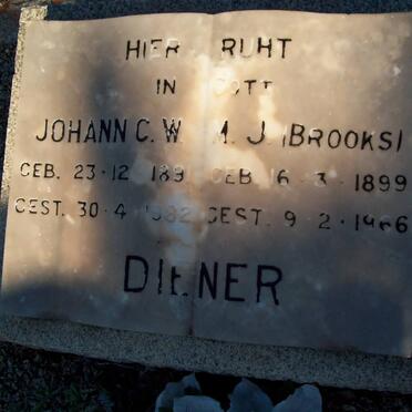 DIENER Johann C.W. 1891-1982 &amp; M.J. BROOKS 1899-1966