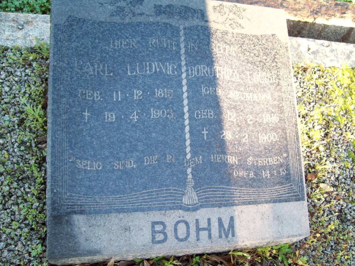 BOHM Carl Ludwig 1813-1903 &amp; Dorothea Louise NEUMANN 1815-1900