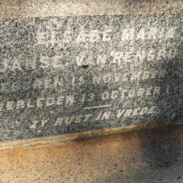 RENSBURG Elsabe Maria, Janse van ??-??