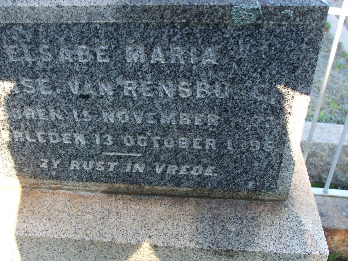 RENSBURG Elsabe Maria, Janse van ??-??