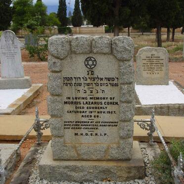 COHEN Morris Lazarus -1927