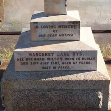 UYS Margaret Jane nee BRENNAN-WILSON  -1907