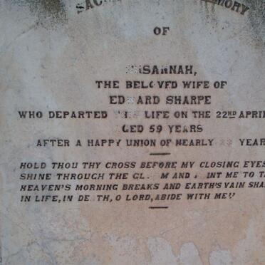 SHARPE Susannah -1888