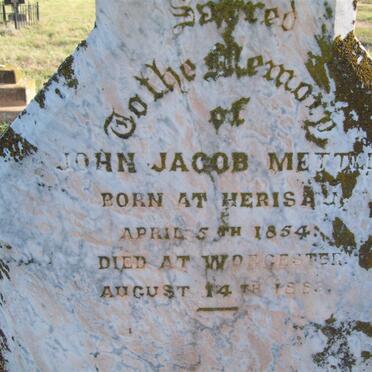 METTLER John Jacob 1954-1888