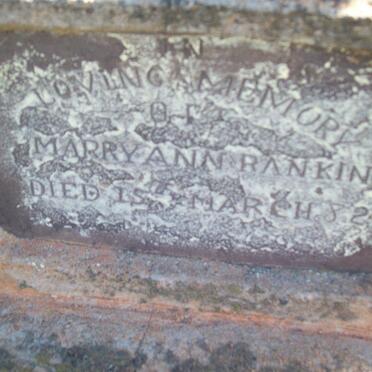 RANKIN Marry Ann -1882