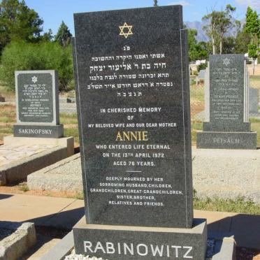 RABINOWITZ Annie -1972