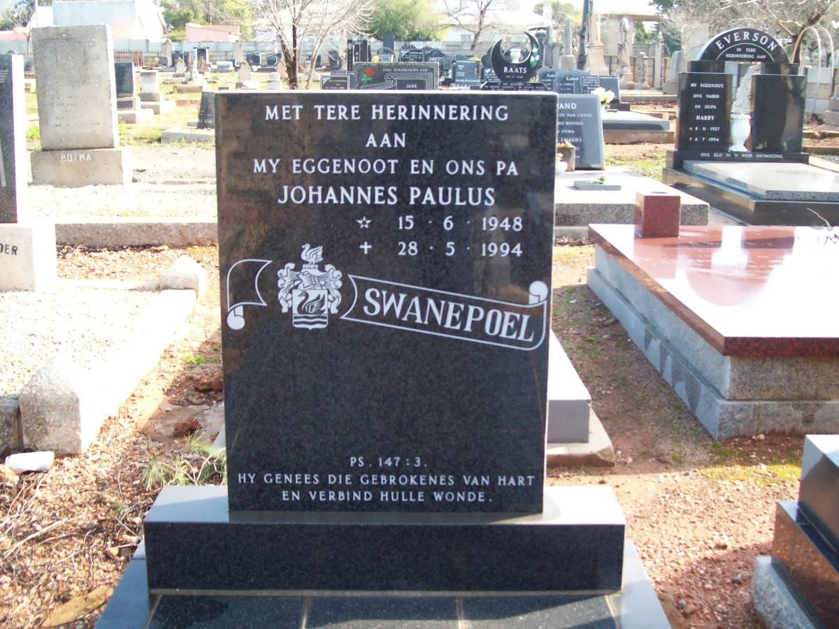 SWANEPOEL Johannes Paulus 1948-1994