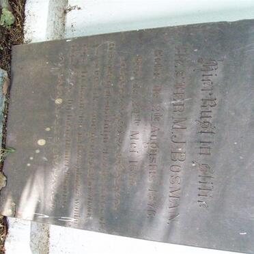 BOSMAN Hester M.J. 1876-1877