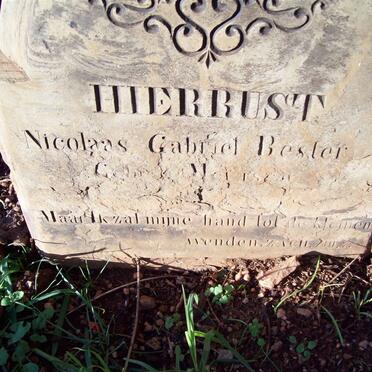 BESTER Nicolaas Gabriel -??