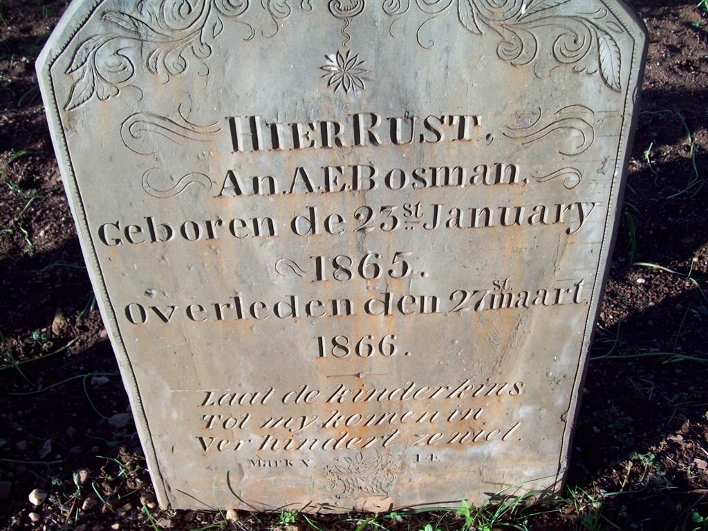 BOSMAN A.A.E. 1865-1866