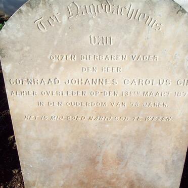 GIE Coenraad Johannes Carolus -1878