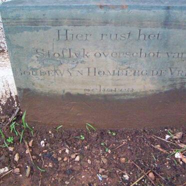 VRIES Boudewyn Homberg, de 178?-??